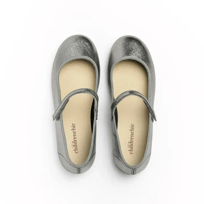 Children Chic Silver Classic Mary Jane