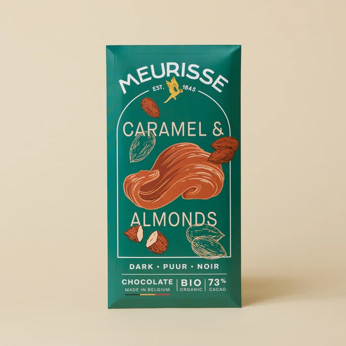 Chocolate Bar - Caramel and Almonds - Dark Chocolate 73%