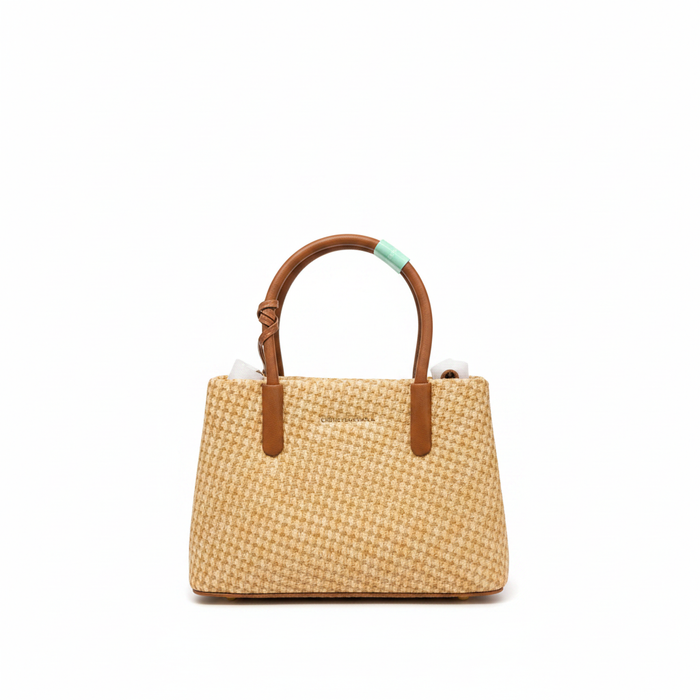 Beige Woven Bag
