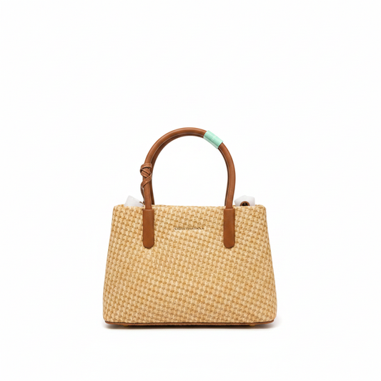 Beige Woven Bag