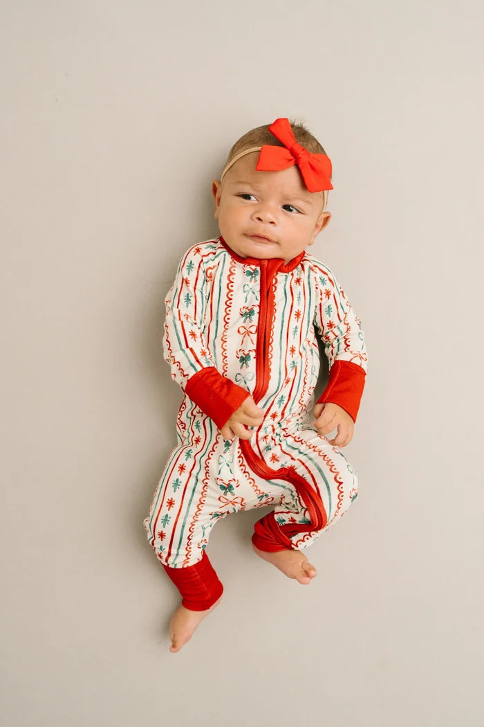 Christmas Dainty Bow Bamboo Sleeper