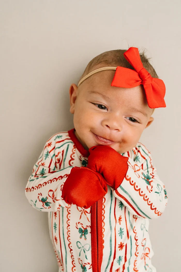 Christmas Dainty Bow Bamboo Sleeper