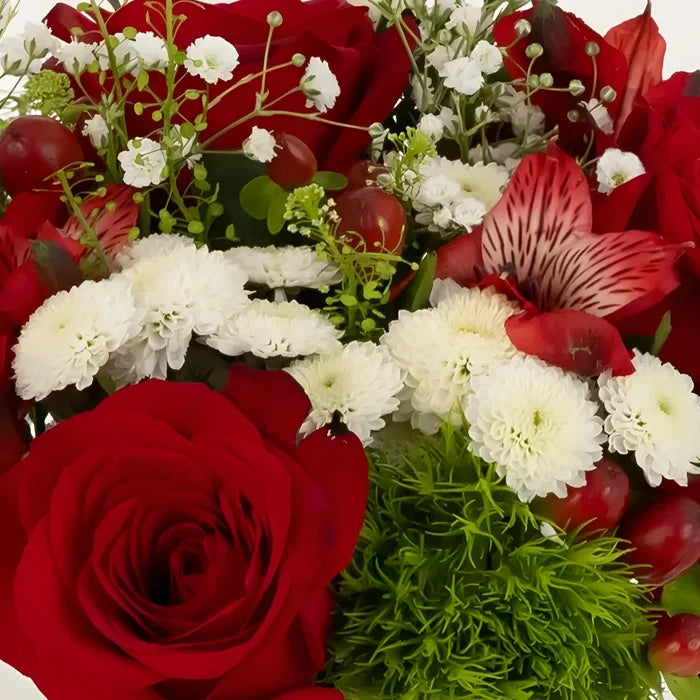 Christmas Decorative Flower Centerpieces Close Up - Image