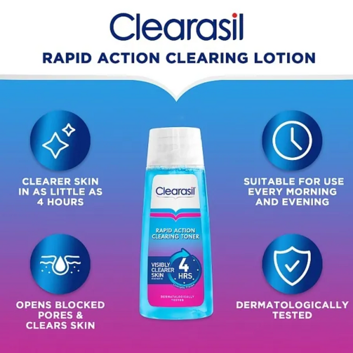 Clearasil Ultra Rapid Action Deep Pore Treatment Toner, 200ml (T)