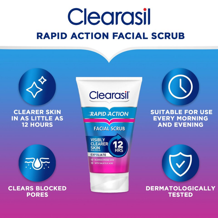 Clearasil Ultra Rapid Action Scrub - 125ml (T)