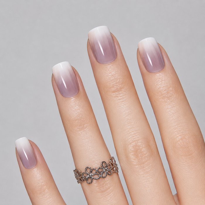 Coffee Ombre UV Gel Nail Stickers - Brown