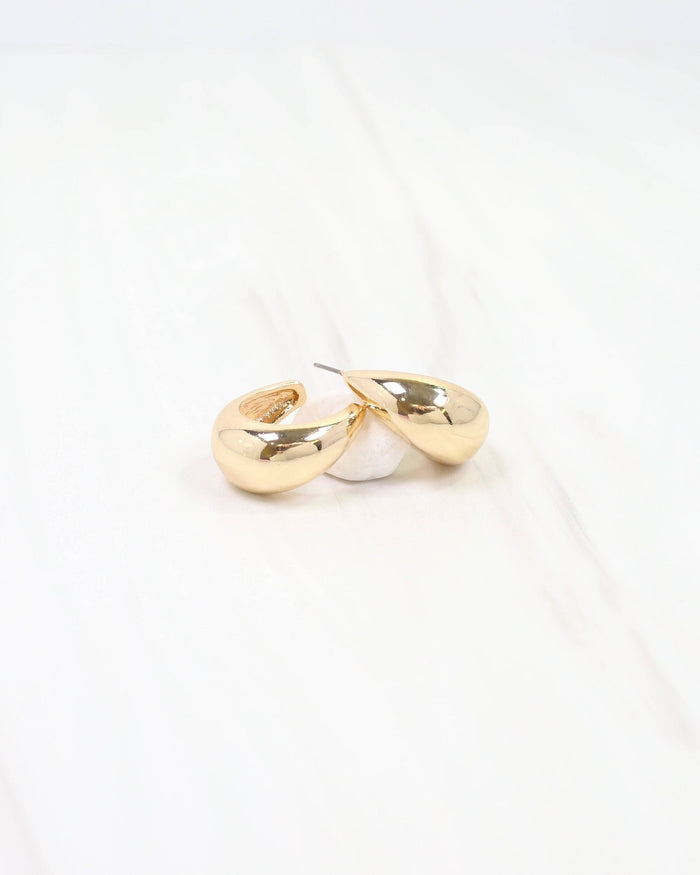 Coos Bay Hoop Earring Gold: Default