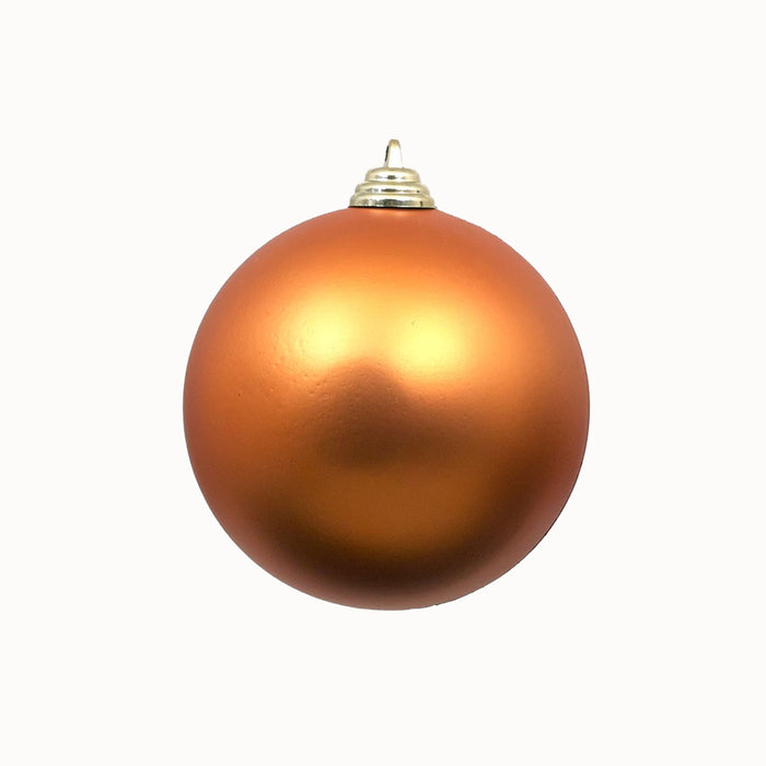 Copper Matte Ball Ornament, 4"