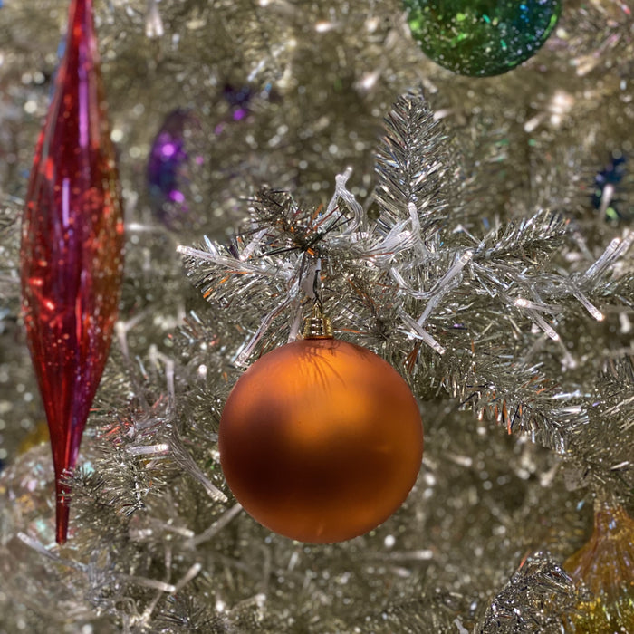 Copper Matte Ball Ornament, 4"