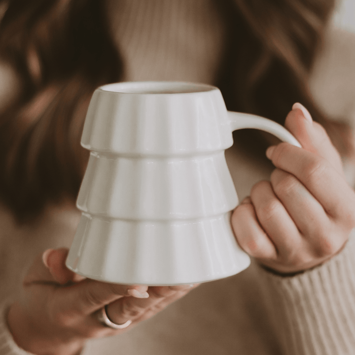 Cream Tree Mug - Olita Gifts & Goods