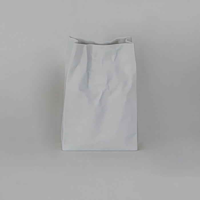 Crinkle Vase White