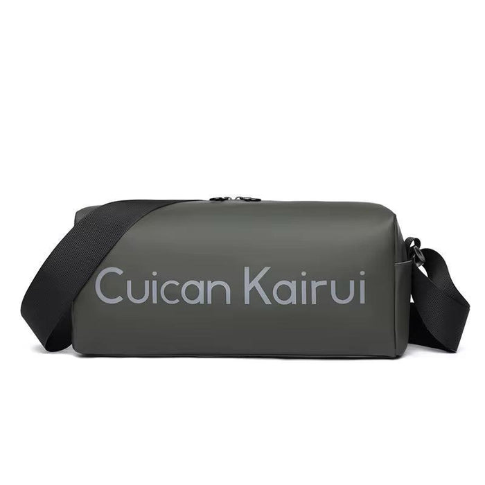 Cuican Kairui Men's Crossbody Shoulder Bag - Waterproof (Black & Army Green)