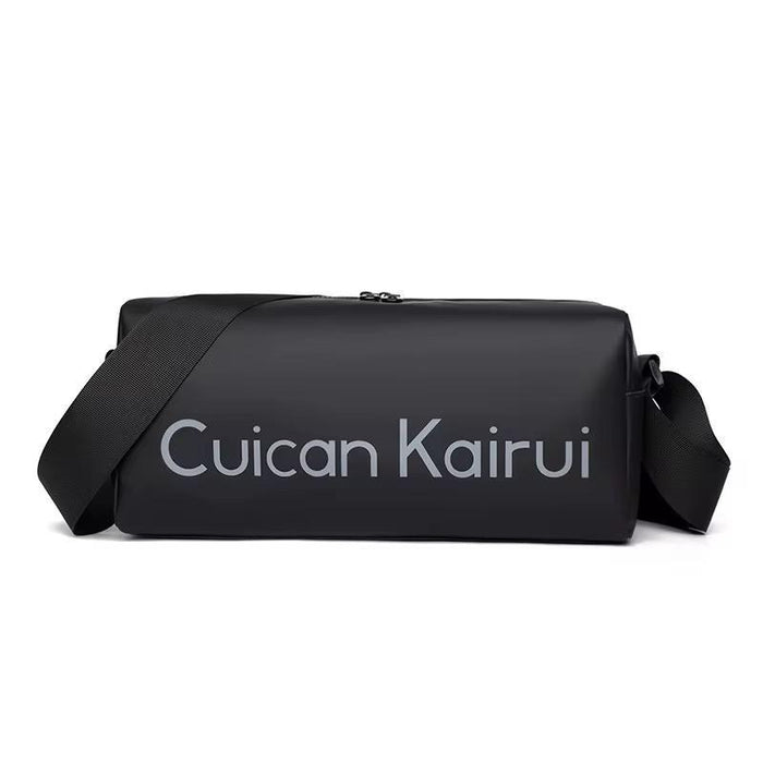 Cuican Kairui Men's Crossbody Shoulder Bag - Waterproof (Black & Army Green)