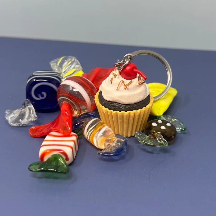 Cupcake Keychain