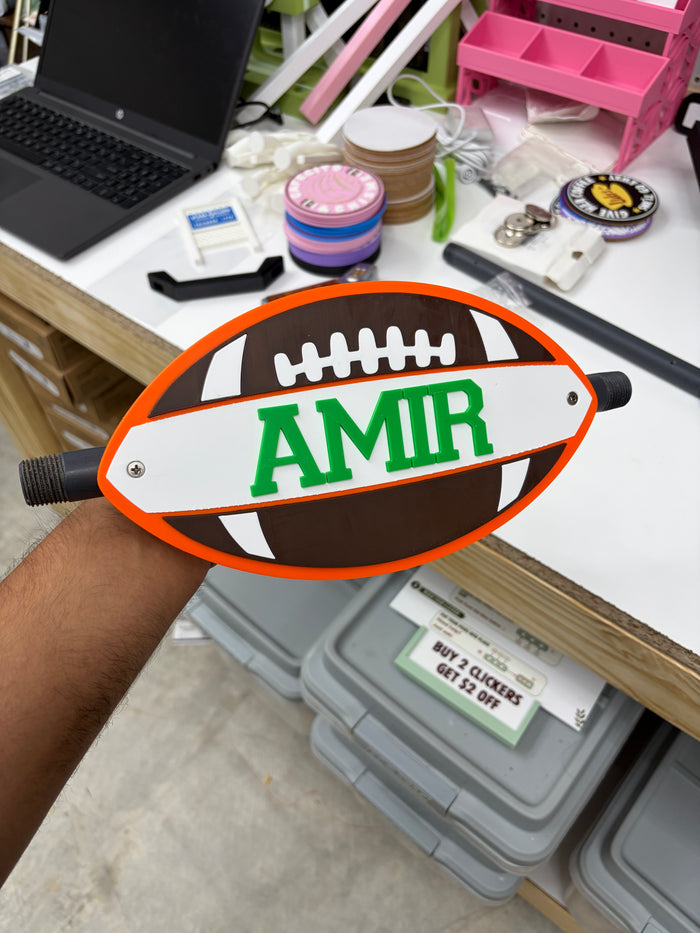 Custom Football Spirit Stick