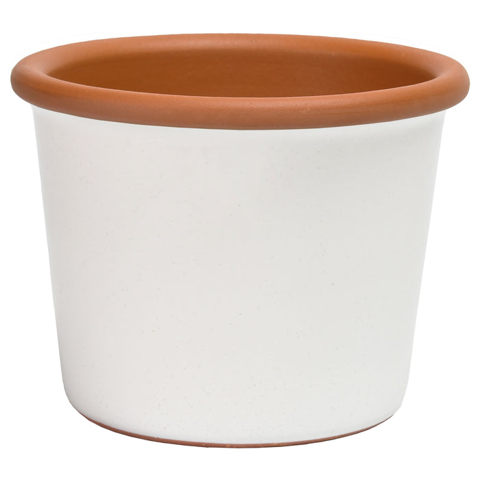 Cylinder Pot 7.6" White