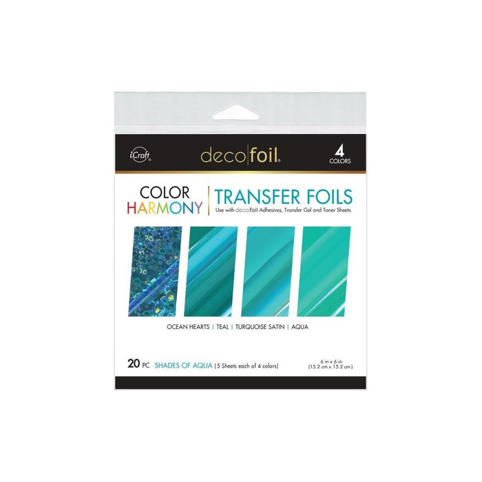 Deco Foil - Harmony Foil Pack - 6X6 - 20 Sheets - Select from Drop Down