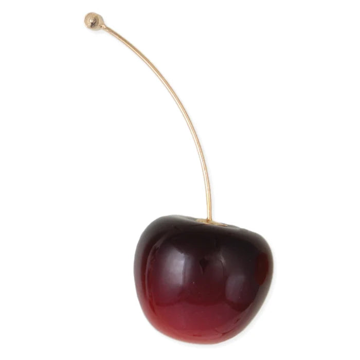 Deep Red Cherry Earrings