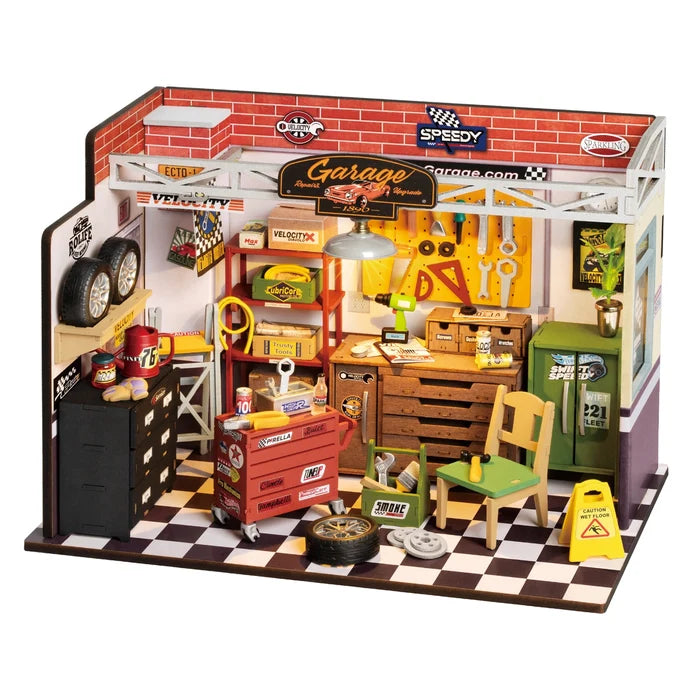 DG165 Garage Workshop Robotim Rolife Diy Miniature House Kit