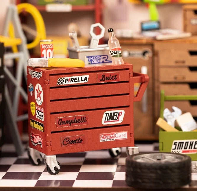 DG165 Garage Workshop Robotim Rolife Diy Miniature House Kit