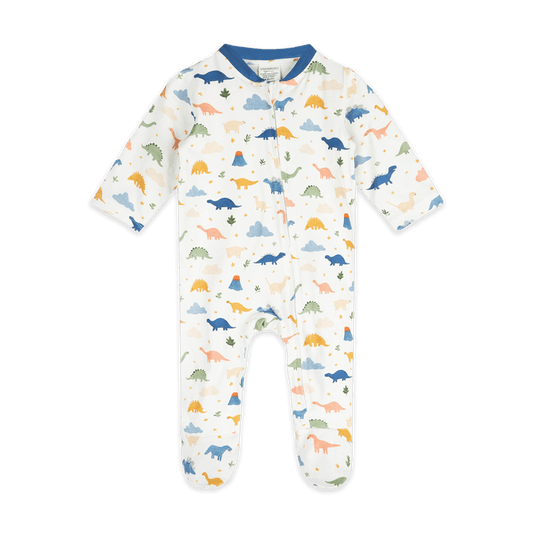 Dino Baby Footie (Organic Jersey) - Front