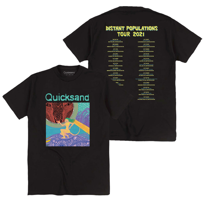 Distant Populations Tour Back Black Tee