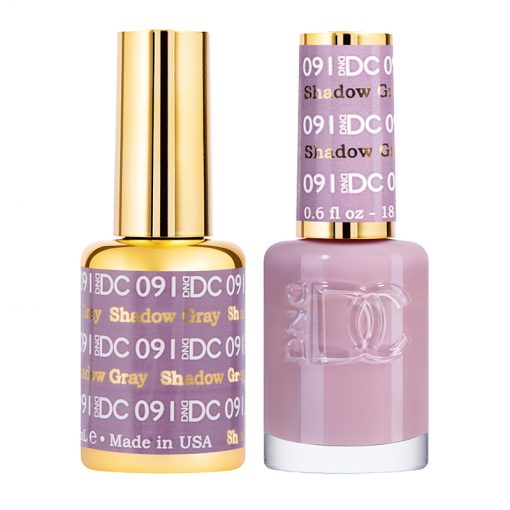 DND DC Gel Nail Polish Duo 091 - Shadow Gray