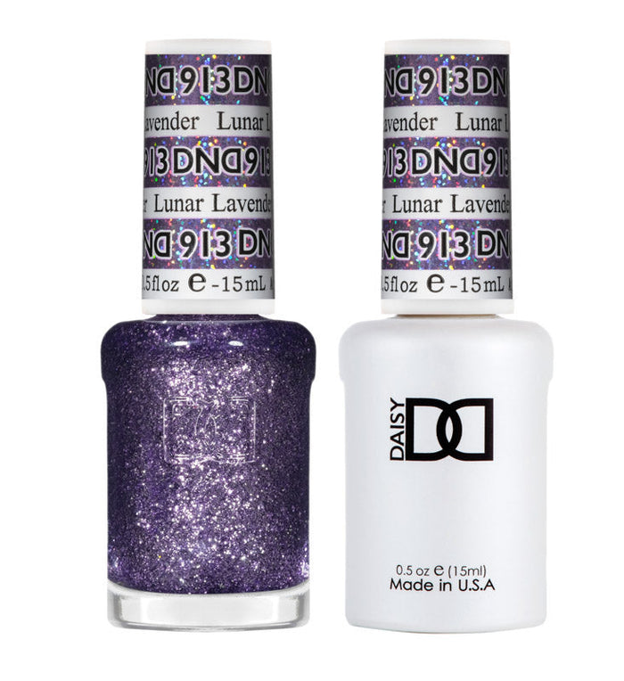 DND Polish Duo Super Glitter - Lunar Lavender 913
