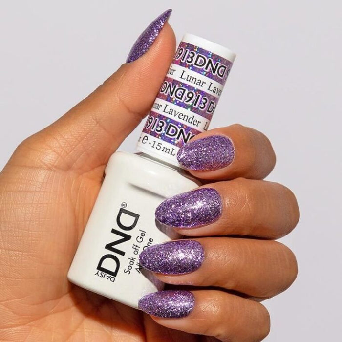 DND Polish Duo Super Glitter - Lunar Lavender 913