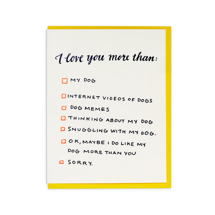 Dog Love Card