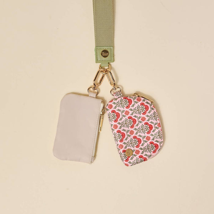 Dynamic Duo Pouch Wristlet–Everbloom Dusty Rose - Olita Gifts & Goods