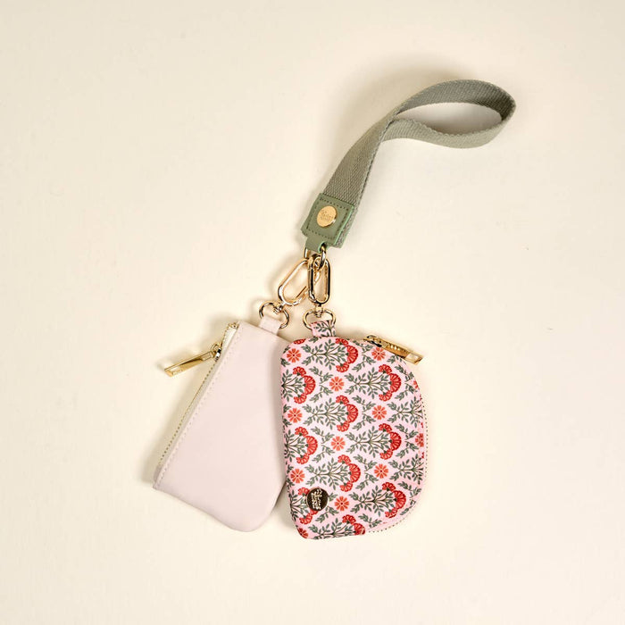 Dynamic Duo Pouch Wristlet–Everbloom Dusty Rose - Olita Gifts & Goods