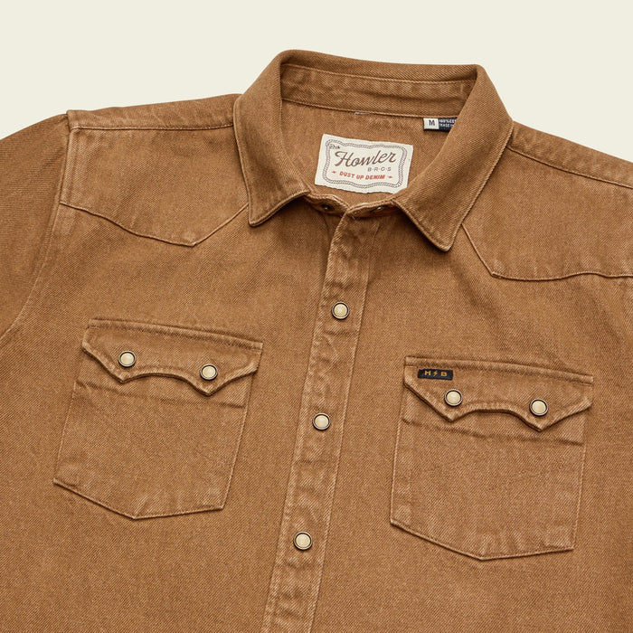 Dust Up Denim Snapshirt | Owens Oaker Wash | Howler Bros