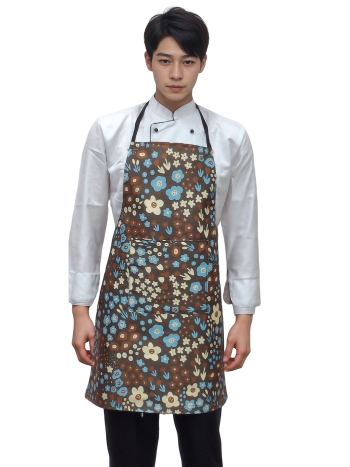 HICKORY Premium Designer Kitchen Apron – Transform Your Cooking Experience with Elegant EVERFRESH FLOWERS - J R GARMENTS