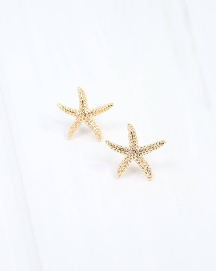 Elyria Starfish Post Earring Gold: Default