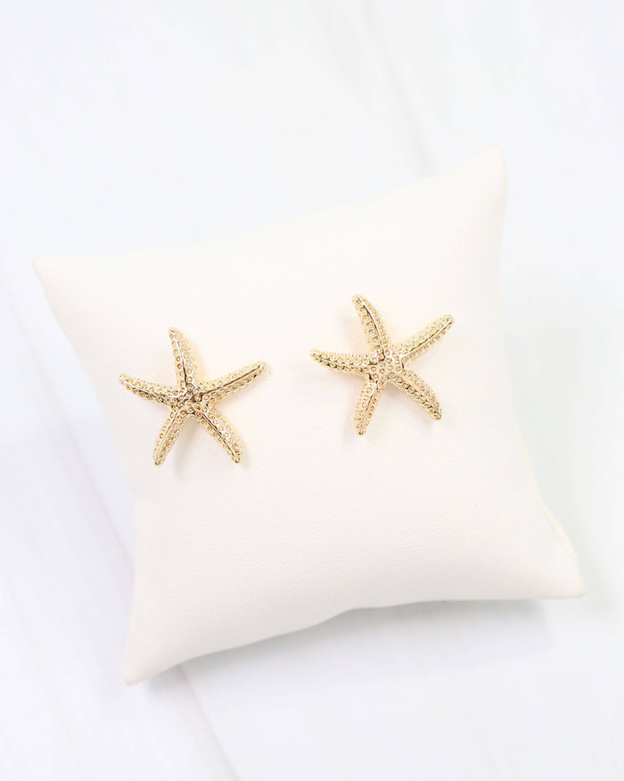 Elyria Starfish Post Earring Gold: Default