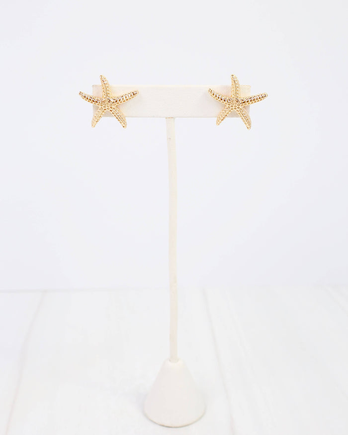 Elyria Starfish Post Earring Gold: Default