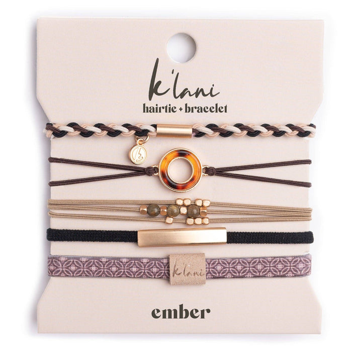 "Ember" Tortoise Shell Ring Charm with gold, browns and neutrals.: Small - Olita Gifts & Goods