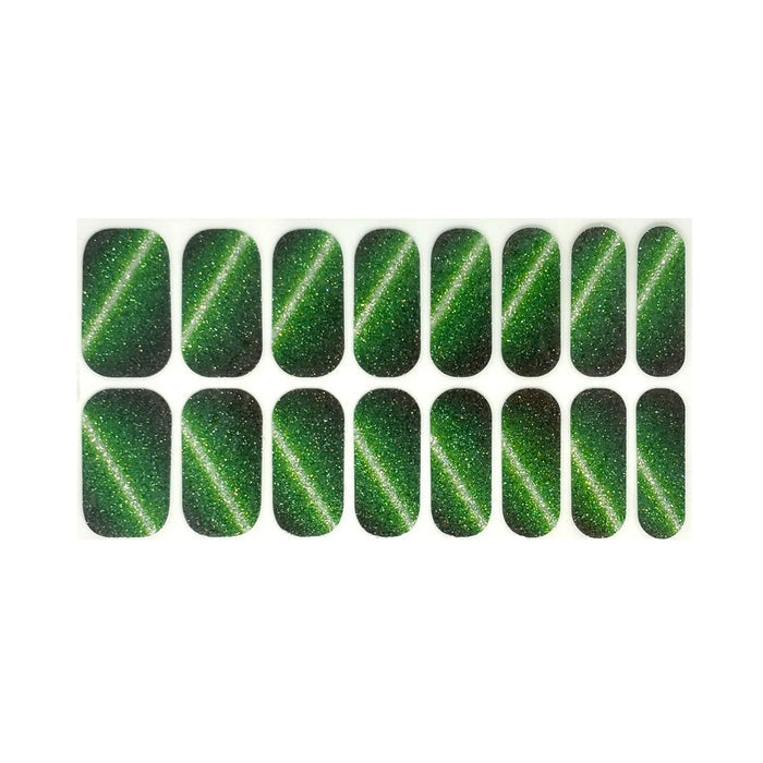 Emerald Eclipse Nail Wraps (CATS EYE GLITTER)