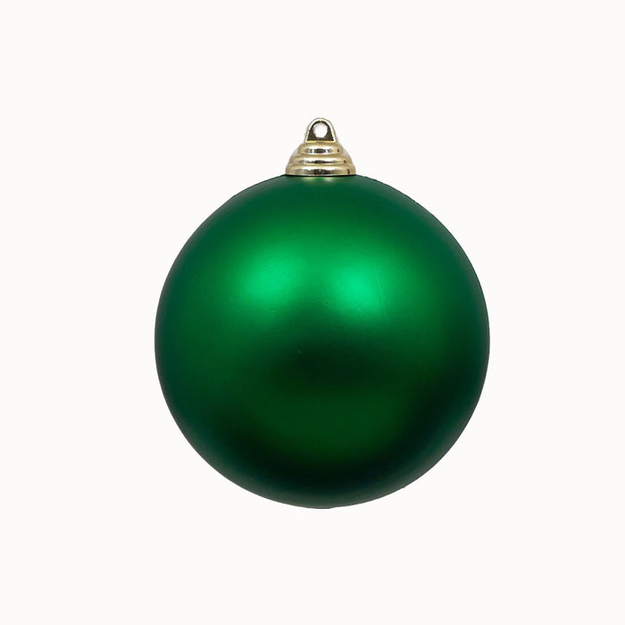 Emerald Green Matte Ball Ornament, 4"