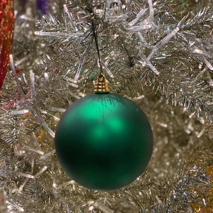 Emerald Green Matte Ball Ornament, 4"