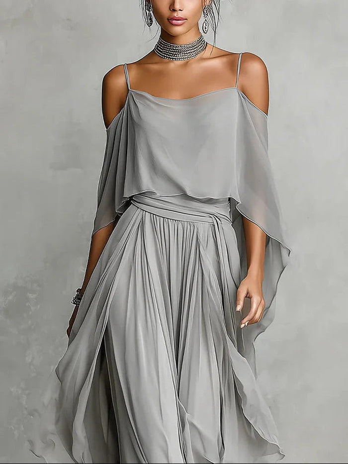 ENIA - Off-Shoulder Flowy Set