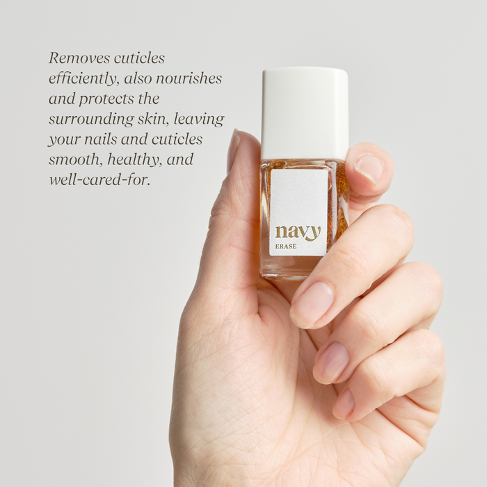 Apricot-Enriched Cuticle Remover nail treatment. Infused with Vitamin B5 and Vitamin E.