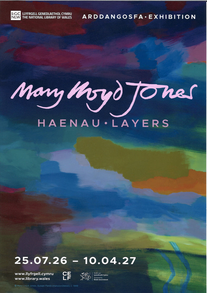 'Exhibition Poster Haenau | Layers' Unmounted Print - Mary Lloyd Jones