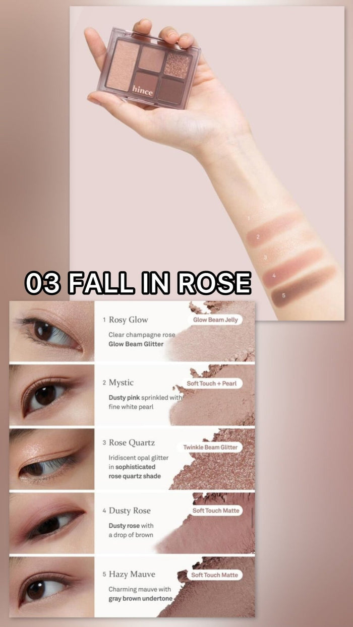 Hince All - Around Eye Palette 6.4g لوحة العين الشاملة من Hince - Princess Cosmetics Qatar