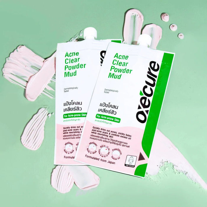 Oxecure Acne Clear Powder Mud 5g مسحوق الطين أوكسيكيور لعلاج حب الشباب - Princess Cosmetics Qatar
