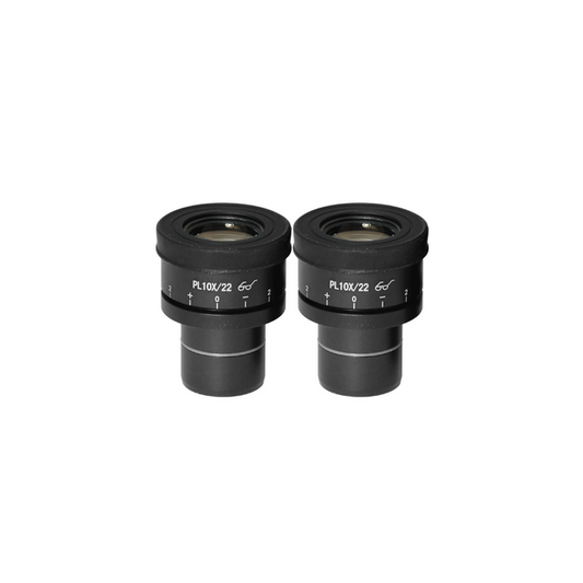 Eyepiece Field of View Dia. 22mm 10X Adjustable Eyepiece (Pair Dia. 30/FN22), SKU BM05102222, three quarter front view