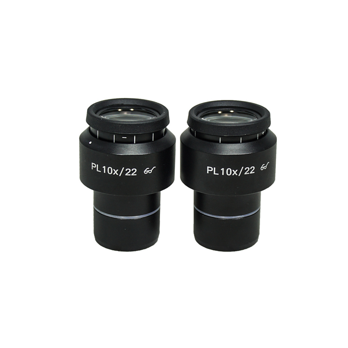 Eyepiece Field of View Dia. 22mm 10X Adjustable Eyepiece (Pair Dia. 30/FN22), SKU MT05112221, three quarter front view