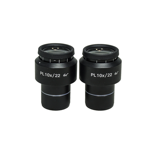 Eyepiece Field of View Dia. 22mm 10X Adjustable Eyepiece (Pair Dia. 30/FN22), SKU MT05112221, three quarter front view