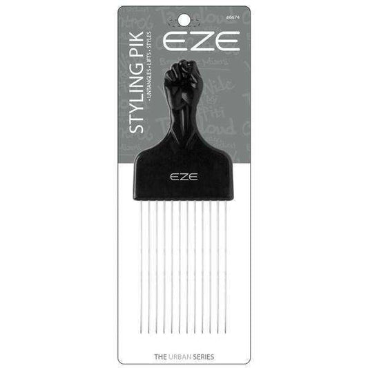 EZE Urban Series Fist Styling Pik Long 4 Inch, 1 Count, Black
